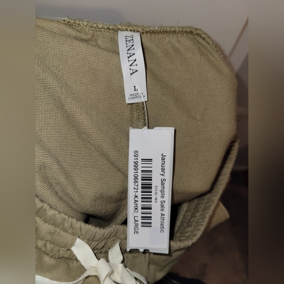 Zenana Size L Joggers Khaki - Picture 5 of 5
